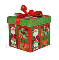 Подарочная новогодняя упаковка 10*10 см (маленькая) YXL 5006-1 