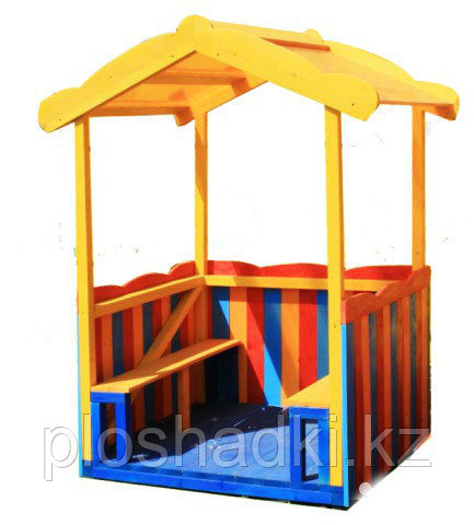 Домик детский, открытый, со скамейками, фото 1