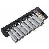 НАБОР KRAFTOOL "INDUSTRIE QUALITAT" ТОРЦОВЫЕ ГОЛОВКИ "SUPER LOCK" УДЛИН, 1/2", 16-27ММ, 8 ПРЕДМЕТОВ