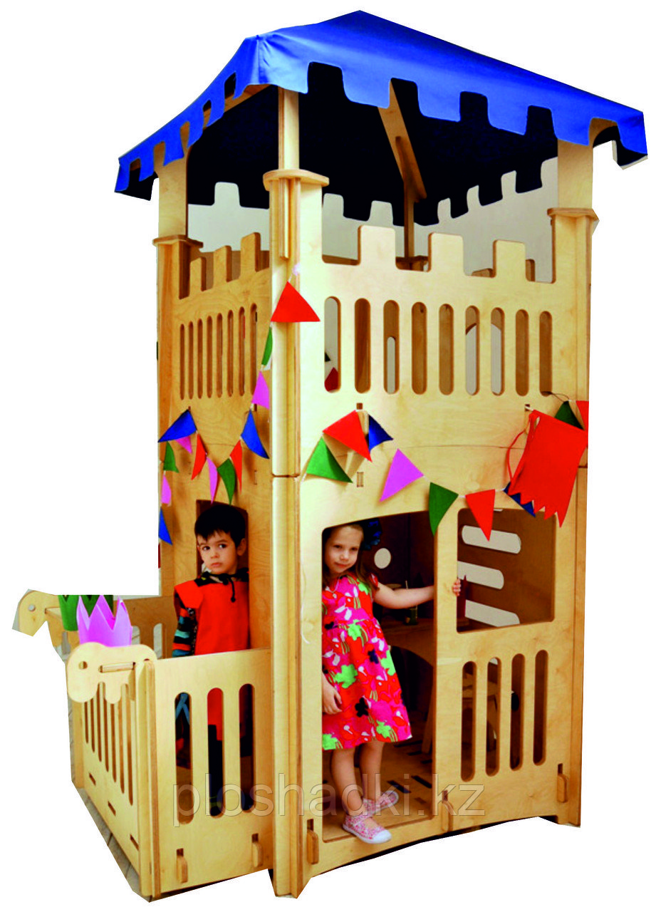 Детский домик с крышей, деревянный