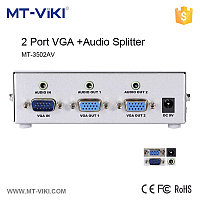 Разветвитель VGA на 2 выхода видео и аудио MT-350AV  350MHz