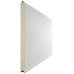 Ворота секционные RSD02, дизайн панели: волна, цвет: белый. - фото 2 - id-p39355532