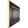 Ворота секционные RSD02, дизайн панели: волна, цвет: коричневый., фото 2