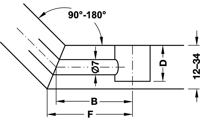 Мебельная стяжка Minifix D7 44мм сталь оцинкованая , двойная - фото 3 - id-p4686017