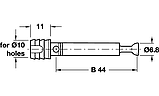Болт Minifix с муфтой D7. 11мм сталь , оцинкованная, фото 3