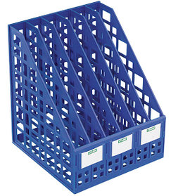 Лоток сборный вертикальный 6 отделений, синий (250мм)