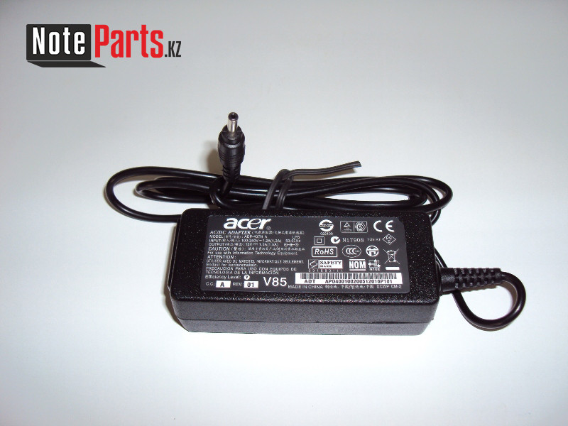 Зарядное устройство для ноутбка ACER 12В / 1,5A / 18Ват / разъём круглый 3.0*1.0мм - фото 1 - id-p39561084