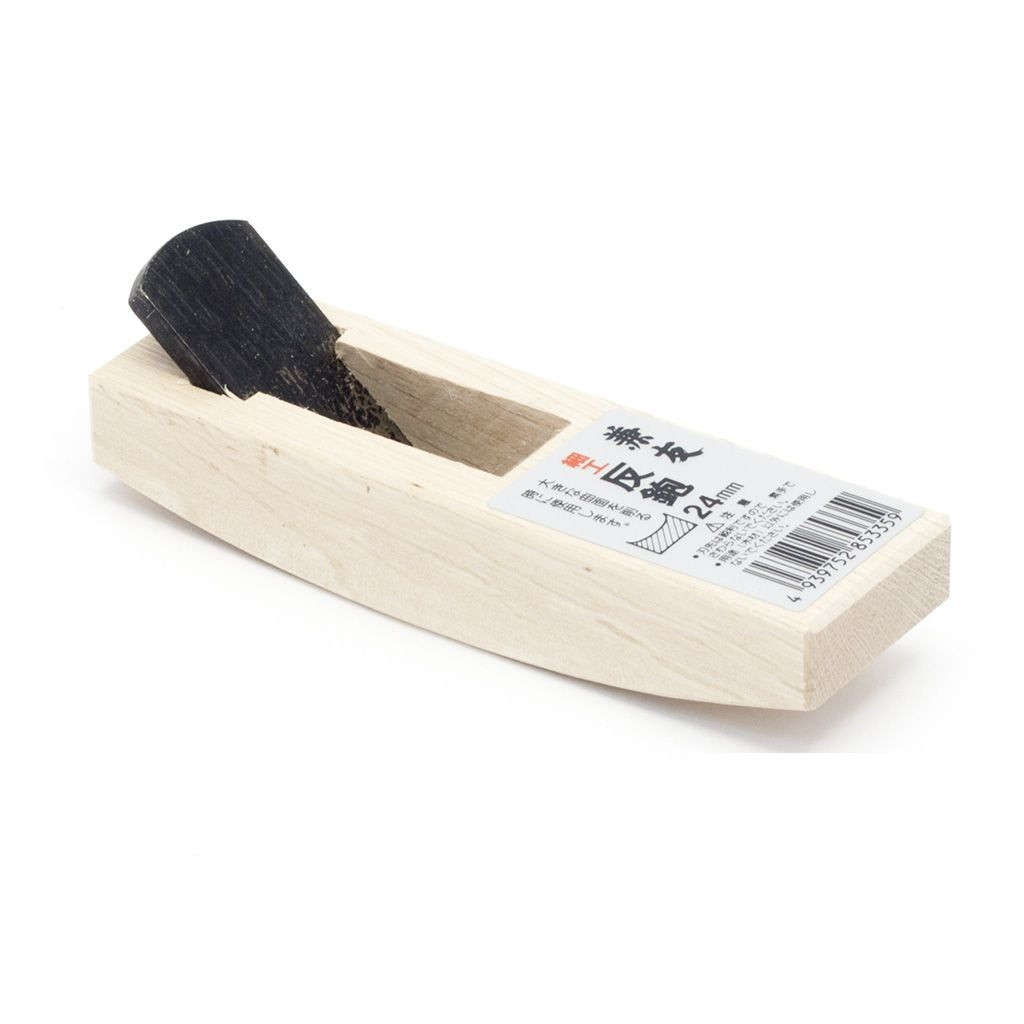 Рубанок яп. горбач с прямым ножом, 'Sori' 120/24мм, белый дуб
