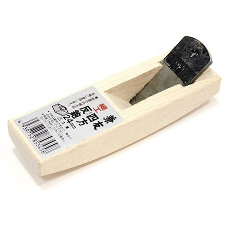 Рубанок яп. горбач с полукруглым ножом, 'Shiho Sori' 120/24мм, белый дуб