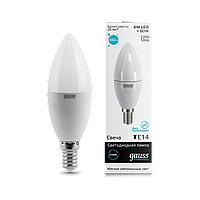Светодиодная лампа Gauss LED Elementary Candle E14 4100K 33126 Светодиодная лампа Gauss LED Elementary Candle E14 4100K