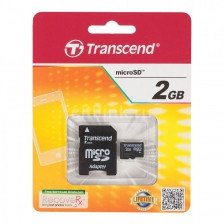 Карта памяти Transcend microSD 2Gb + SD adapter - фото 1 - id-p39578732