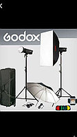 Комплект импульсного света Godox 2X 600W Professional Studio Strobe Flash Light Kit