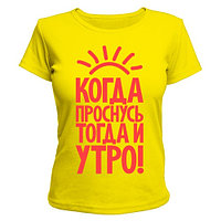 Футболка женская желтая