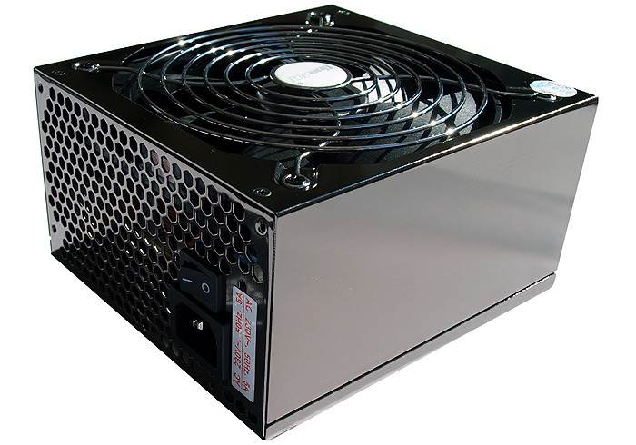 Блок питания для ПК "HuntKey APFC-600 600W ATX  P4 +24 pin, SATA *4,6+2Pin*2,Molex(4Pin)*8,Black,12sm Fan,Box"