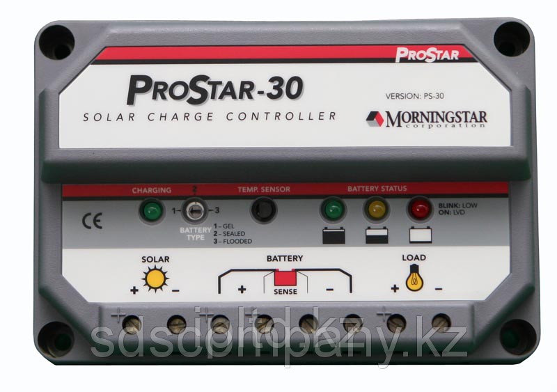 Контроллер заряда ProStar PWM 30 А, 12/24 В