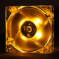 Кулер для корпуса "Cooler for Case 120 mm,1100±10%RPM/ 46CFM/20dB(A),0.2±0.02, Lights, Yellow Oem"