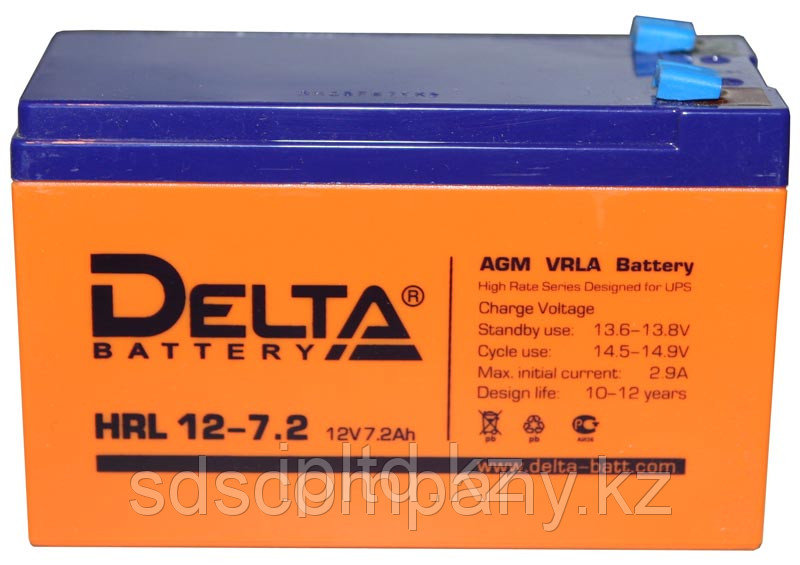 Аккумуляторная батарея HRL12-7.2, 7.2 Ач, AGM (12 лет) - фото 1 - id-p2438516
