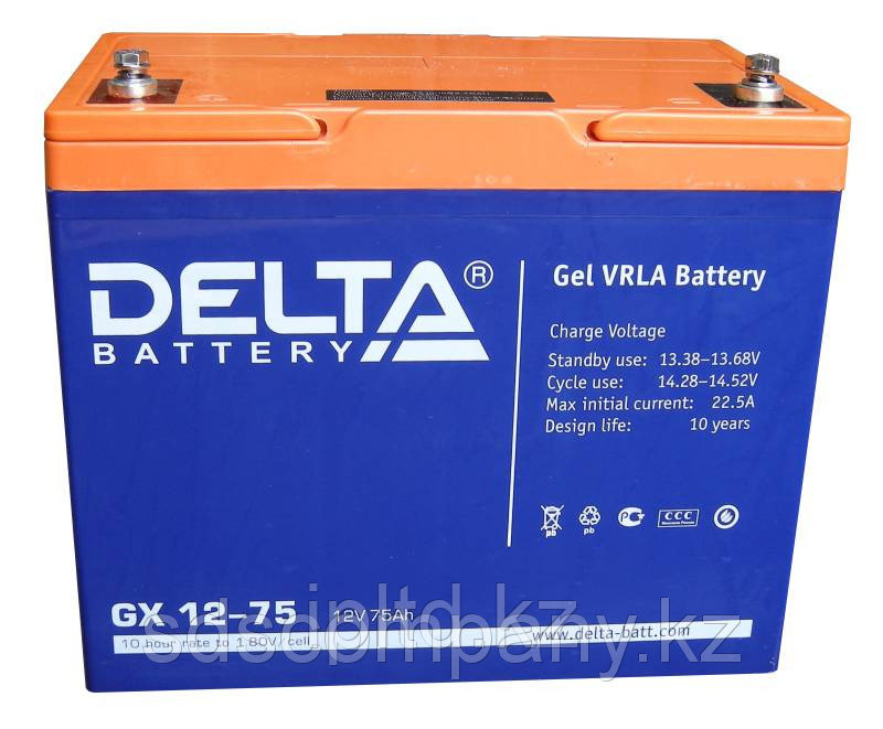 Гелевая аккумуляторная батарея GX12-75, 75 Ач, GEL - фото 1 - id-p2438865