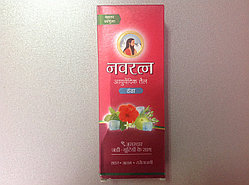 Аюрведическое масло для волос и массажа "Навратна", 180 мл (Navratna oil)