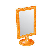 Настольное зеркало на ножке (с оранжевой окантовкой)