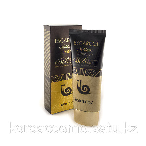 ББ-крем с экстрактом слизи королевской улитки FARMSTAY Escargot Noblesse Intensive BB Cream SPF48 PA++