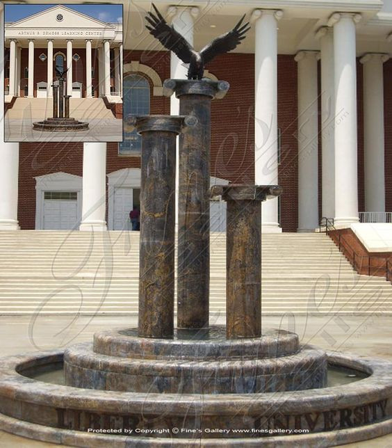 Городской фонтан "Орел на колонне"