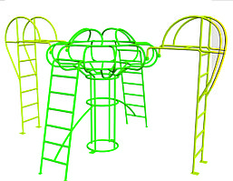 Игровой комплекс детский, рукоходы, лестница гимнастическая
