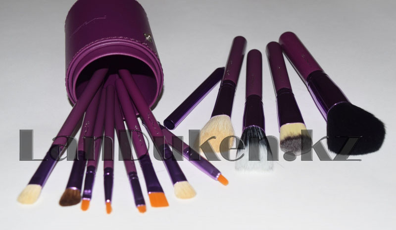 Набор кистей для макияжа MAC в тубусе фиолетовый (12 штук, чехол) - фото 8 - id-p39776529