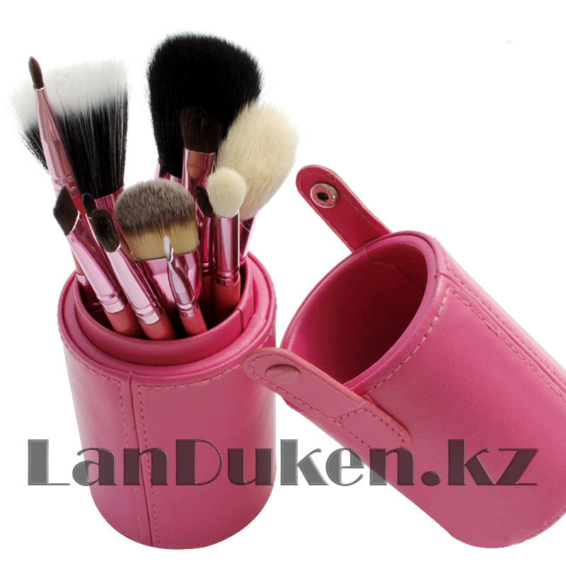 Набор кистей для макияжа MAC в тубусе розовый (12 штук, чехол) - фото 5 - id-p39776581