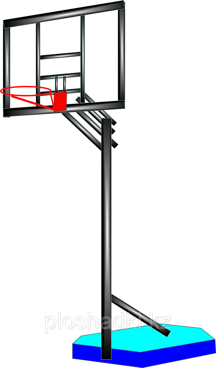 Баскетбольный щит металлический, устойчивый