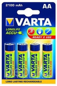 Аккумулятор Varta R2U Mignon 2100mAh 1.2V-HR06/AA (4шт)