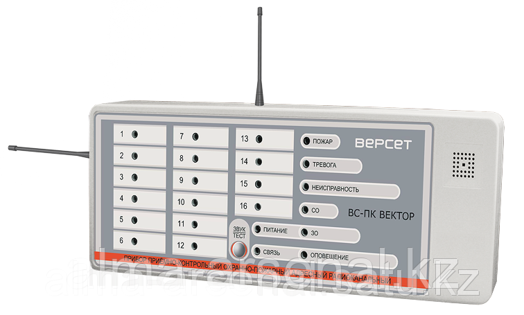 ВС-ПК ВЕКТОР-116, Прибор приемно-контрольный охранно-пожарный адресный радиоканальный - фото 1 - id-p2449707
