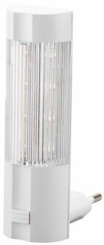 Светильник-ночник СВЕТОЗАР, 4 светодиода (LED), с выключателем, белый свет, 220В