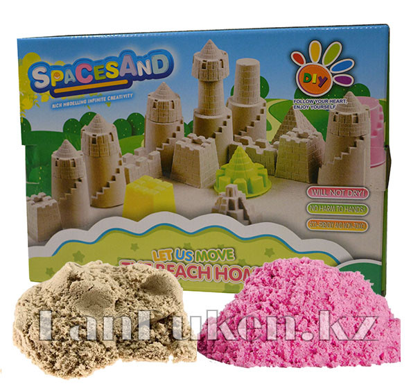 Кинетический песок для детей розовый и оригинал ~ 2 кг (1 класс) - фото 1 - id-p39625230