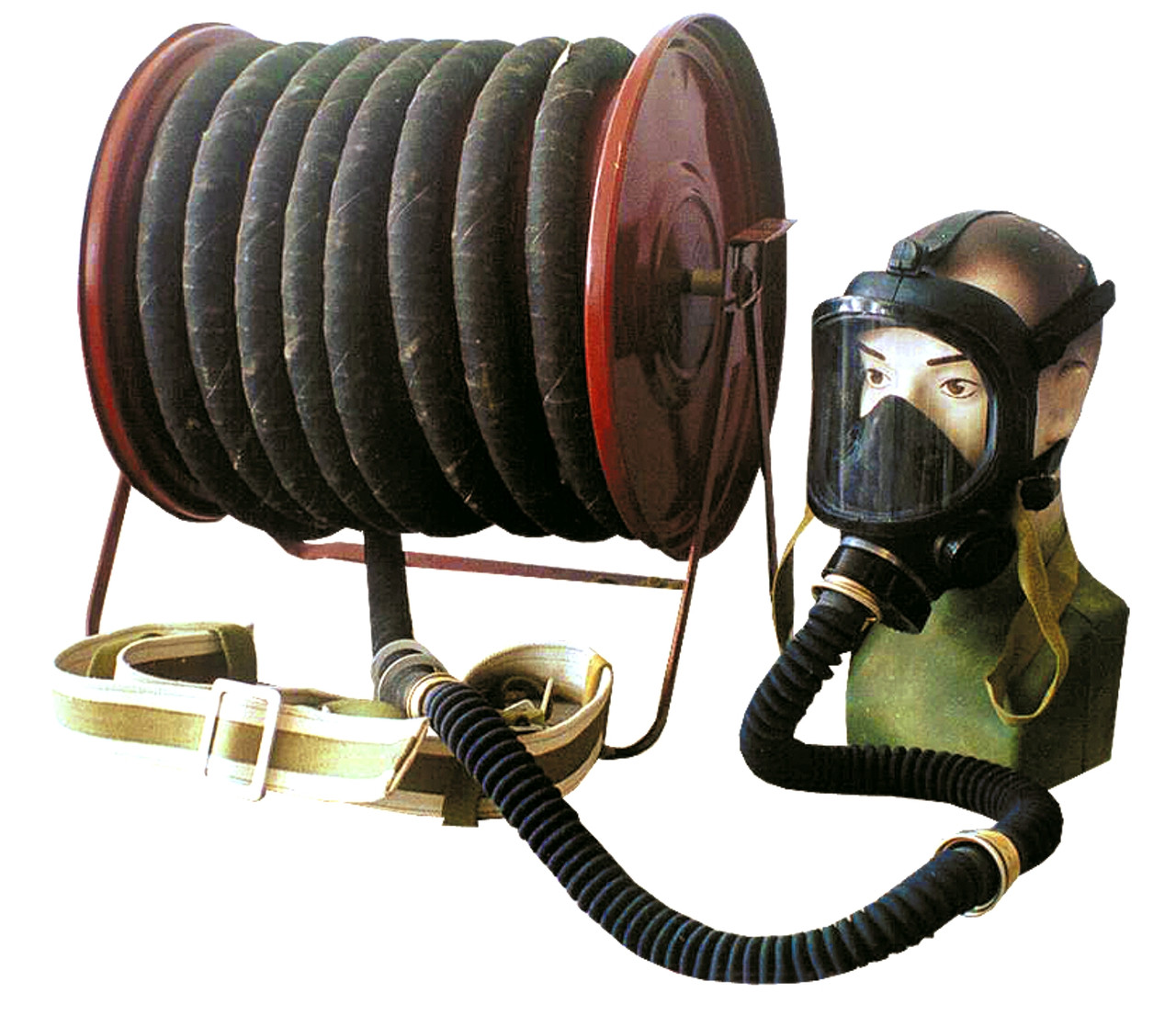 ПРОТИВОГАЗ ШЛАНГОВЫЙ ПШ-20Б - РВ ШЛАНГ ПВХ (БАРАБАН), фото 1