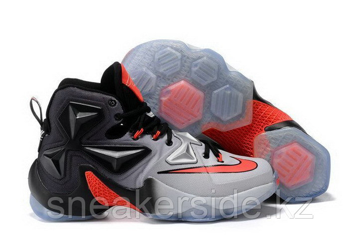 Кроссовки Nikе LeBron XIII (13) Black Grey Infrared (40-46), фото 1