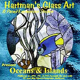 CD с шаблонами витражей «Океаны и острова»