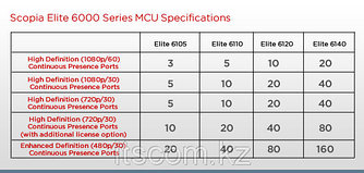 Avaya Radvision Scopia Elite 6120 - 720p30 double capacity license