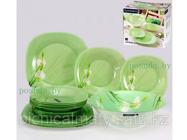 Столовый сервиз Luminarc SOFIANE GREEN 46 ПРЕДМ