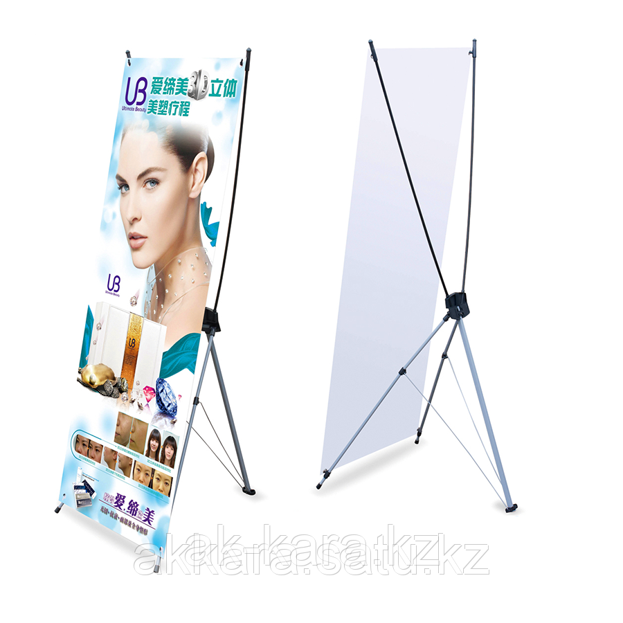 Х-баннер ("Паучок") универсальный в Шымкенте, фото 1