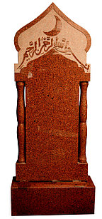 Памятник из красного гранита колонны