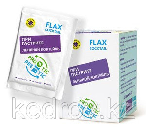 Коктейль льняной ПРИ ГАСТРИТЕ 20 пакетиков по 10 г (Компас здоровья). Цена за один пакетик.