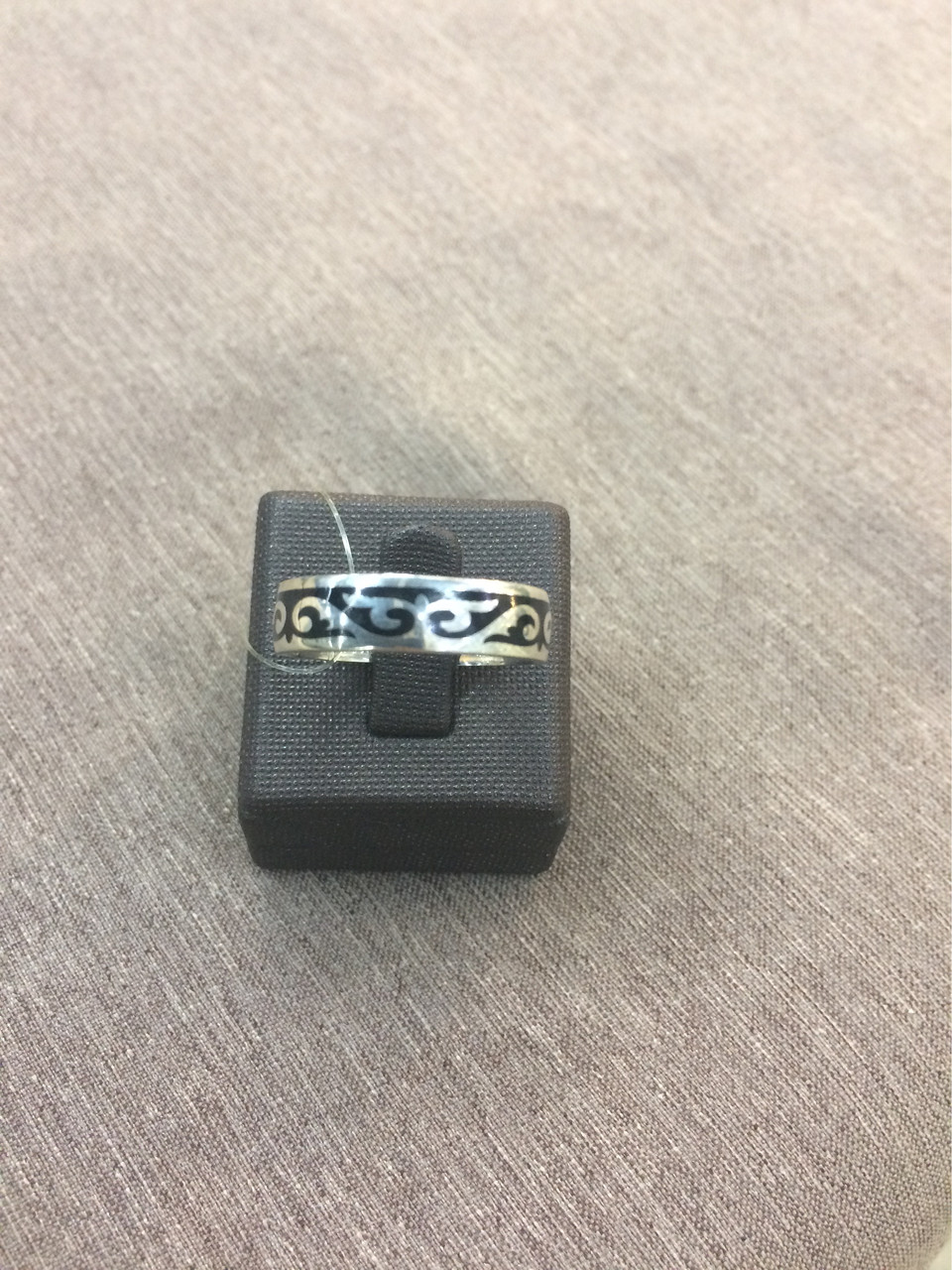 Кольцо обручальное / черная эмаль / размеры с 16 - 22 - фото 4 - id-p93018116
