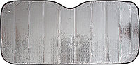 Шторка солнцезащитная на лобовое стекло L 140 x 70 см на присосках, фольга