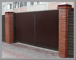 Сварные ворота из профили