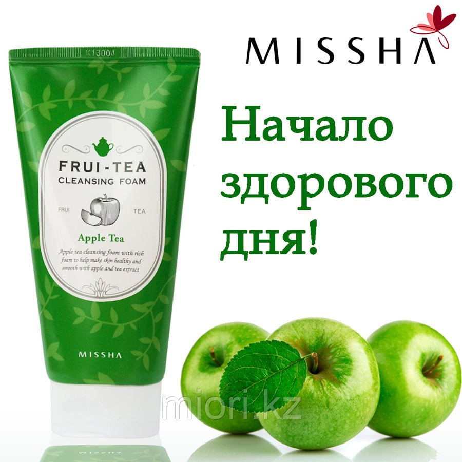 Frui-Tea Cleansing Foam Green Apple [Missha], фото 1