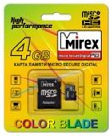 MicroSD с адаптером Mirex 2Gb