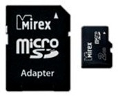 MicroSD с адаптером Mirex 2Gb - фото 2 - id-p2458666