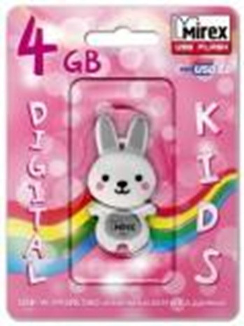 USB Mirex kids RABBIT GREY 16GB
