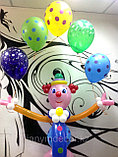 Клоун из шаров + гелиевые шарики, фото 3